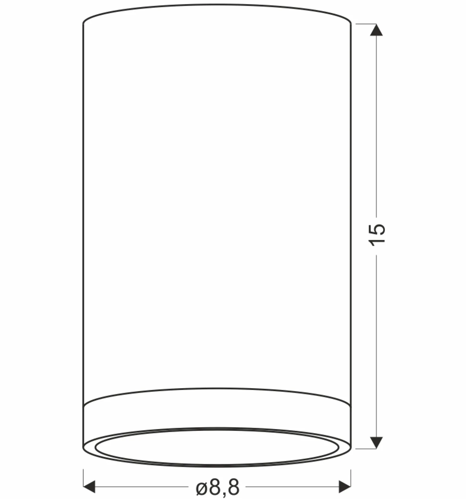 Sklep Kaja Długi, szary spot z elementem drewna 2282879 TUBA | Kaja Oświetlenie
