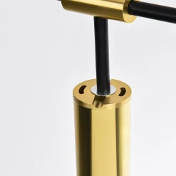 Discount Duży, czarno-złoty żyrandol LP-074/9PL BK/GD ARIZONA | Kaja Żyrandole Nowoczesne