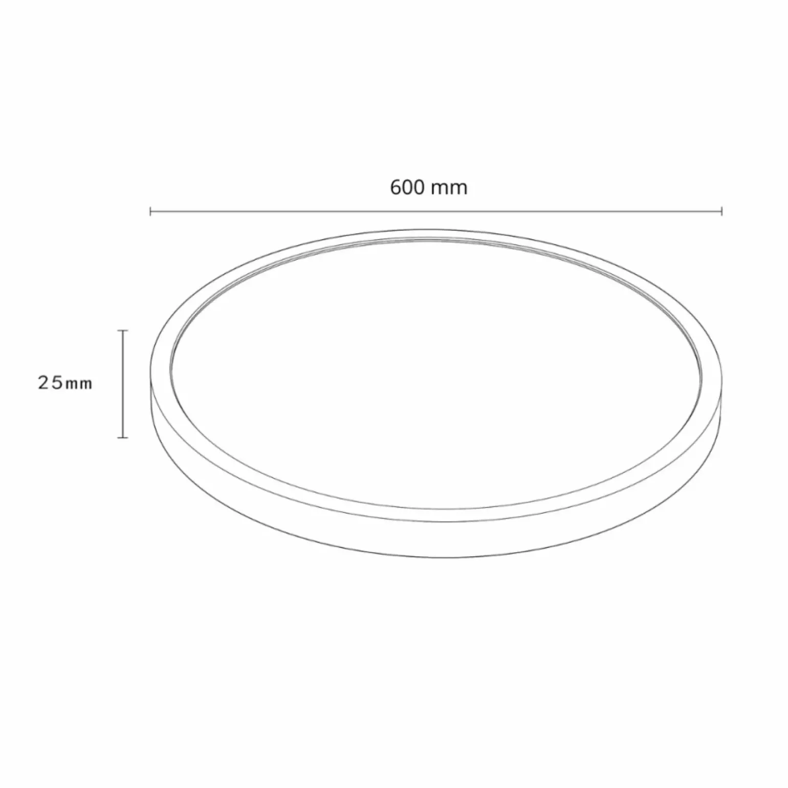 Sklep Kaja Duży, czarny plafon LED ⌀60cm LP-2505/1C-60 BK CALIFORNIA | Kaja