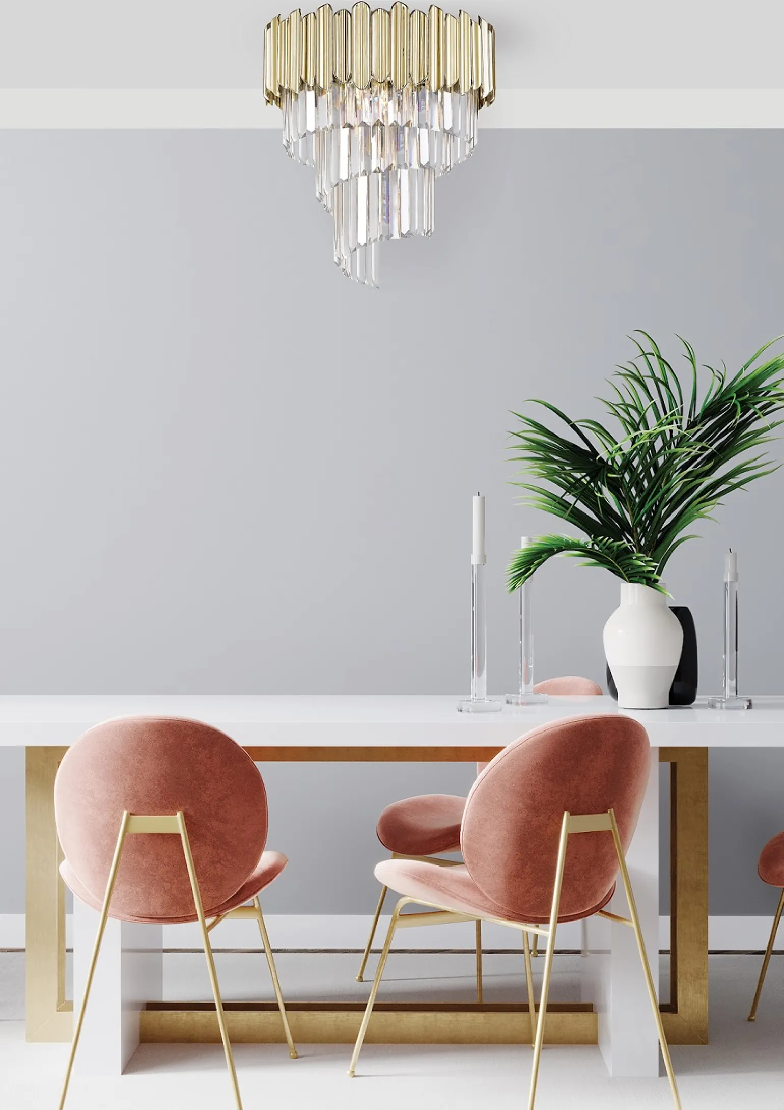 Sklep Kaja Duży, kryształowy plafon do salonu C0535-05C-F4J7 z serii GLADIUS