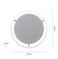 Sklep Kaja Duży, nowoczesny plafon LED do salonu 15392-13 z serii RITUS | Kaja