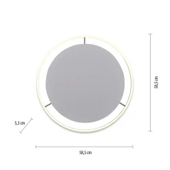 Sklep Kaja Duży plafon z 3-stopniowym ściemniaczem 15392-95 z serii RITUS | Kaja