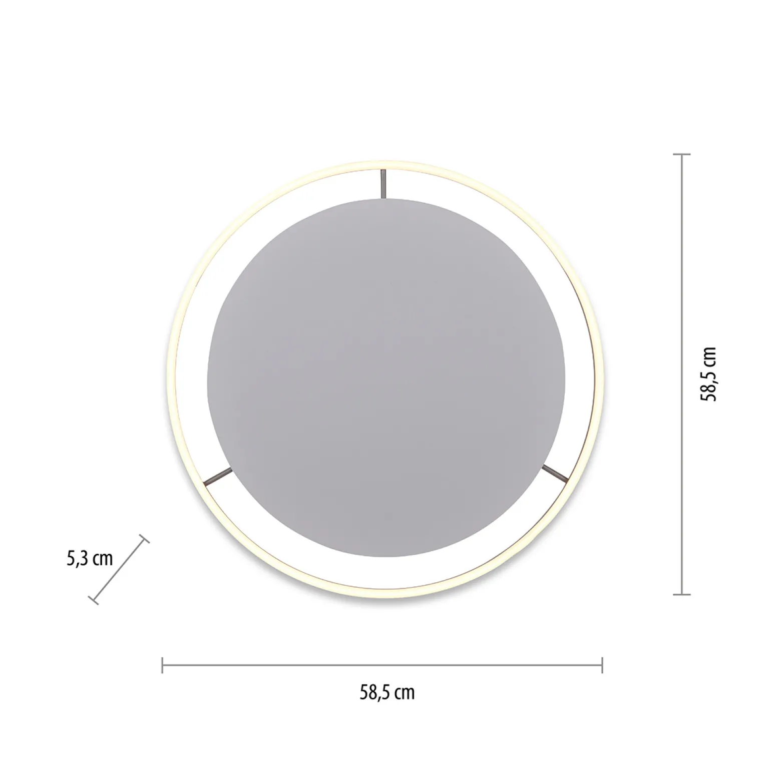 Sklep Kaja Duży plafon z 3-stopniowym ściemniaczem 15392-95 z serii RITUS | Kaja