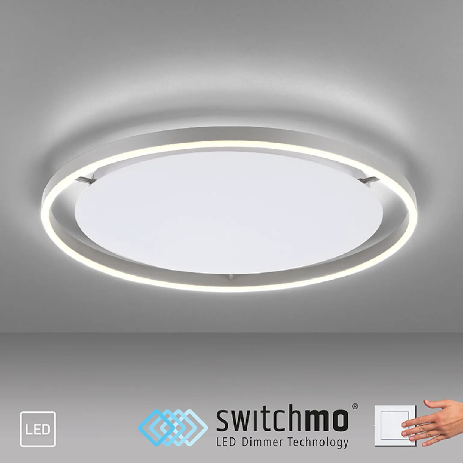 Sklep Kaja Duży plafon z 3-stopniowym ściemniaczem 15392-95 z serii RITUS | Kaja