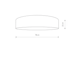 Sklep Kaja Duży, plafon, na 7 żarówek, do korytarza 8960 | Kaja Oświetlenie