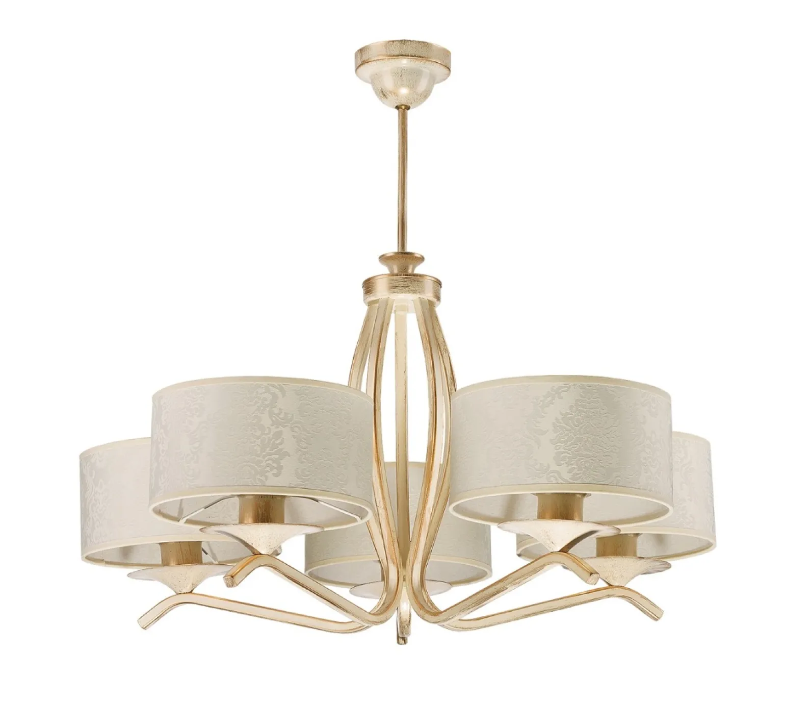 Sklep Kaja Duży żyrandol z ozdobnymi abażurami JUP 1275 KASZMIR | Kaja