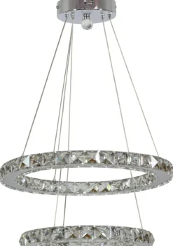 Best Dwie ledowe obręcze na zwisach 31-32515 LORDS | Kaja Oświetlenie Żyrandole Nowoczesne