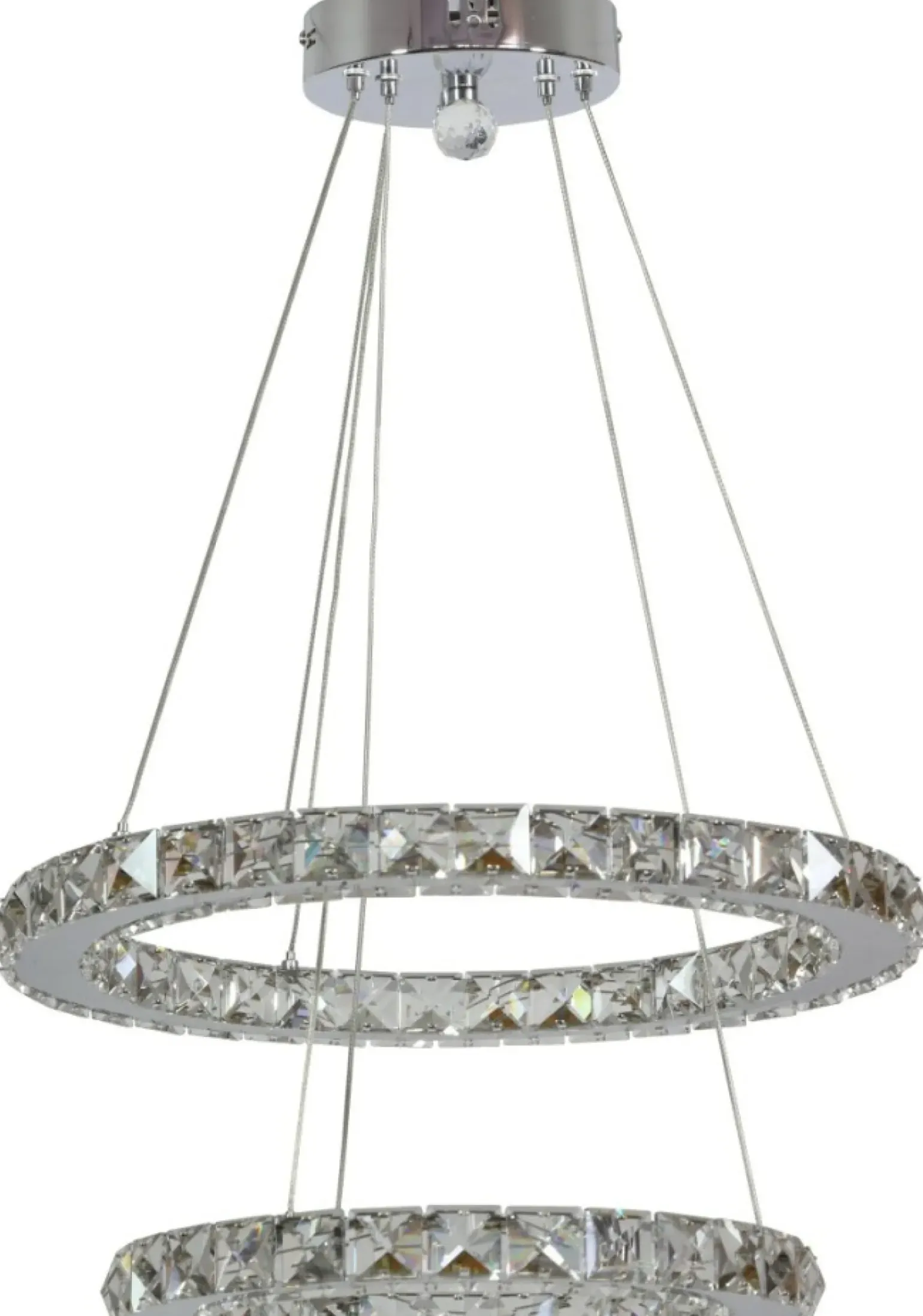 Best Dwie ledowe obręcze na zwisach 31-32515 LORDS | Kaja Oświetlenie Żyrandole Nowoczesne