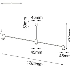 Discount Dwukierunkowa, industrialna lampa wisząca ANT 5634 DAKATA | Kaja Żyrandole Nowoczesne