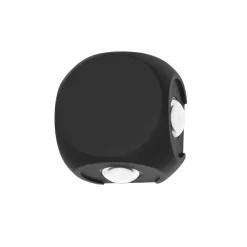 Sklep Kaja Dwukierunkowy, czarny kinkiet zewnętrzny PL-461 PORSO | Kaja