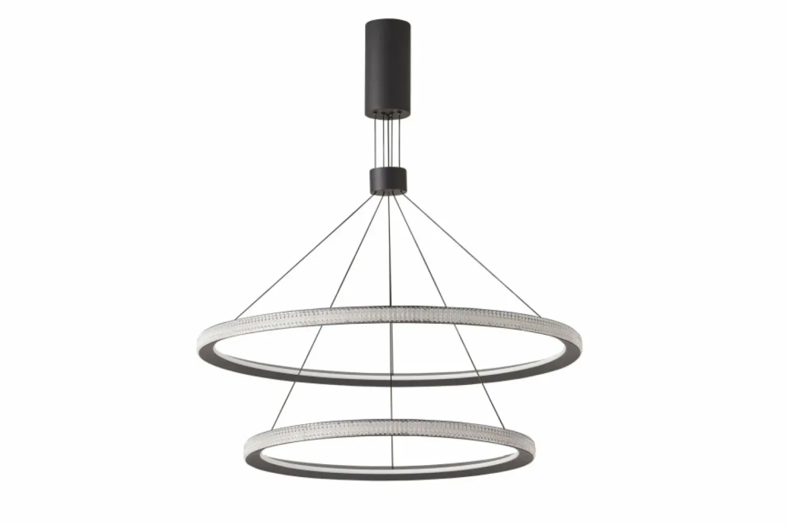 Store Dwupoziomowa ledowa lampa wisząca do salonu AZ5111 DIEGO | Kaja Żyrandole Nowoczesne