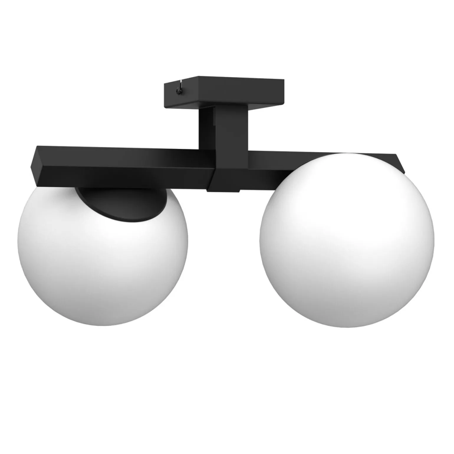Sklep Kaja Dwupunktowa, czarna lampa sufitowa do holu LX 4625 IDRIS | Kaja