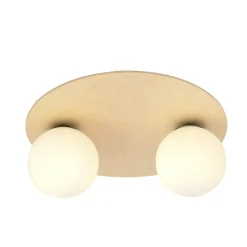 Store Dwupunktowa, drewniana lampa sufitowa 1142/2B KENZO | Kaja Oświetlenie Żyrandole Nowoczesne