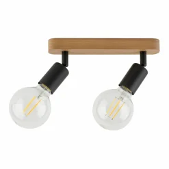 Fashion Dwupunktowa, drewniana listwa sufitowa TK 4748 z serii SIMPLY WOOD Żyrandole Nowoczesne