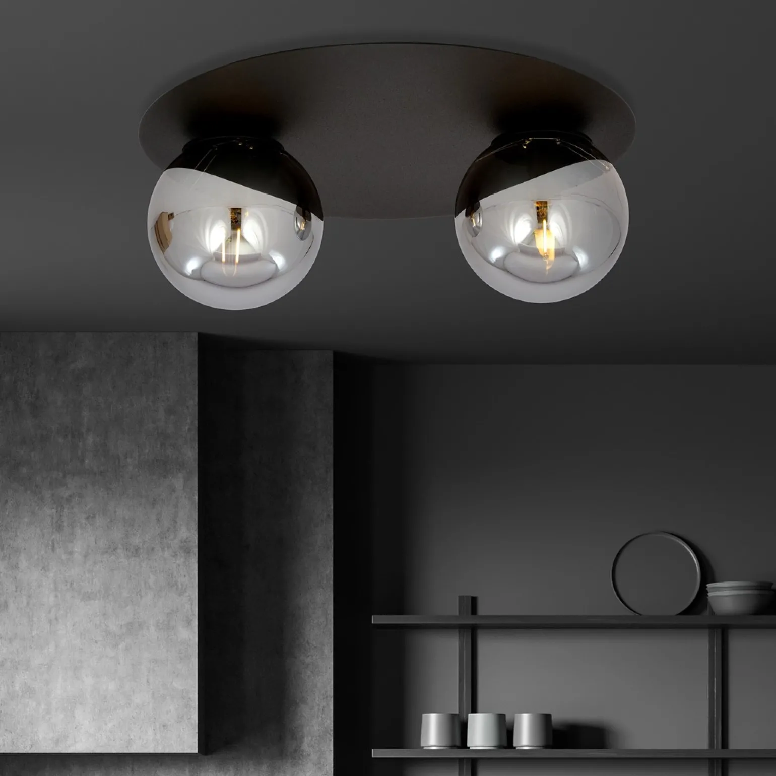 Sklep Kaja Dwupunktowa lampa sufitowa do korytarza 1128/2 SOLAR | Kaja