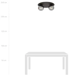 Sklep Kaja Dwupunktowa lampa sufitowa do korytarza 1128/2 SOLAR | Kaja