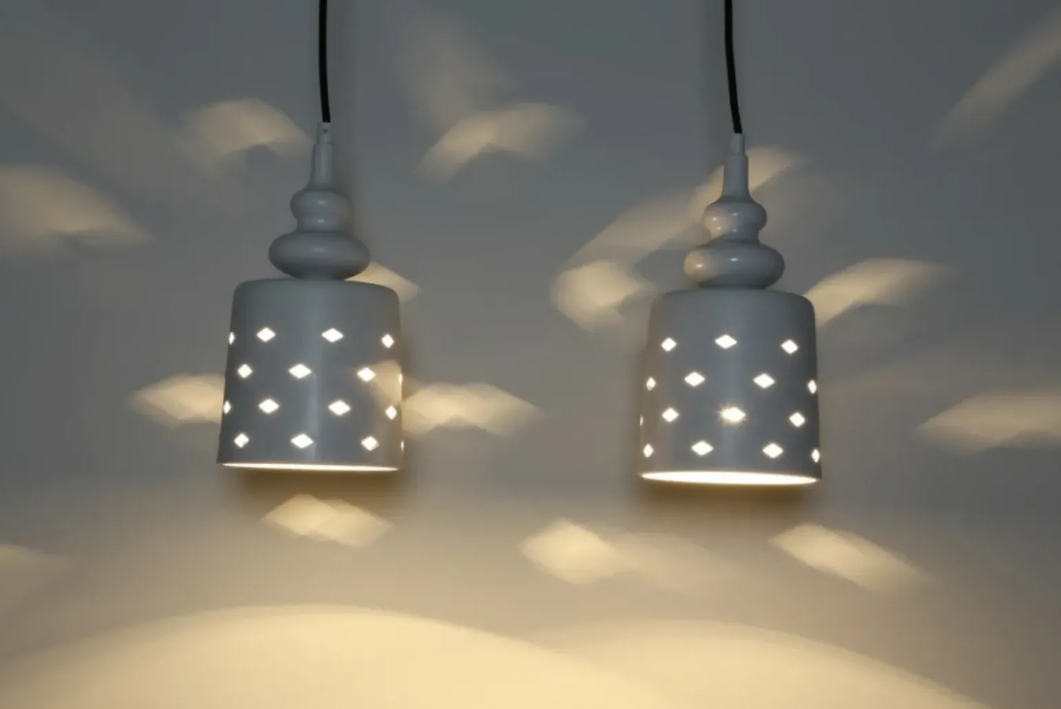 Sklep Kaja Dwupunktowa lampa z ozdobnymi kloszami 32-51929 HAMP | Kaja