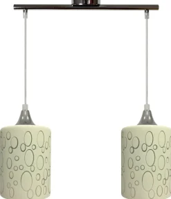 Sklep Kaja Dwupunktowa lampa z ozdobnymi kloszami 32-57761 SAND | Kaja