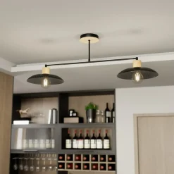 Best Dwupunktowa, metalowa lampa sufitowa 1318/2 KOBE | Kaja Oświetlenie Żyrandole Nowoczesne