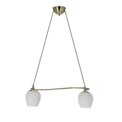 Sklep Kaja Dwupunktowa, patynowa lampa wisząca 32-07360 SERANO | Kaja Oświetlenie