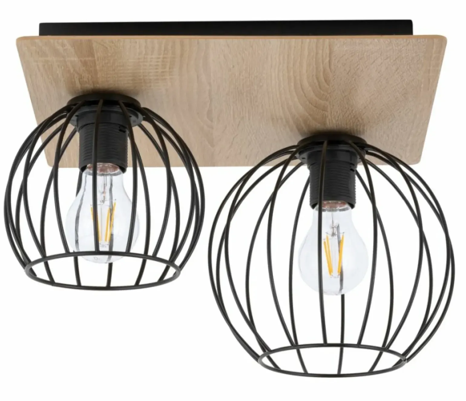 Store Dwupunktowy, druciany plafon do holu SIG 32358 z serii CYBER PROSTOKĄT Żyrandole Nowoczesne