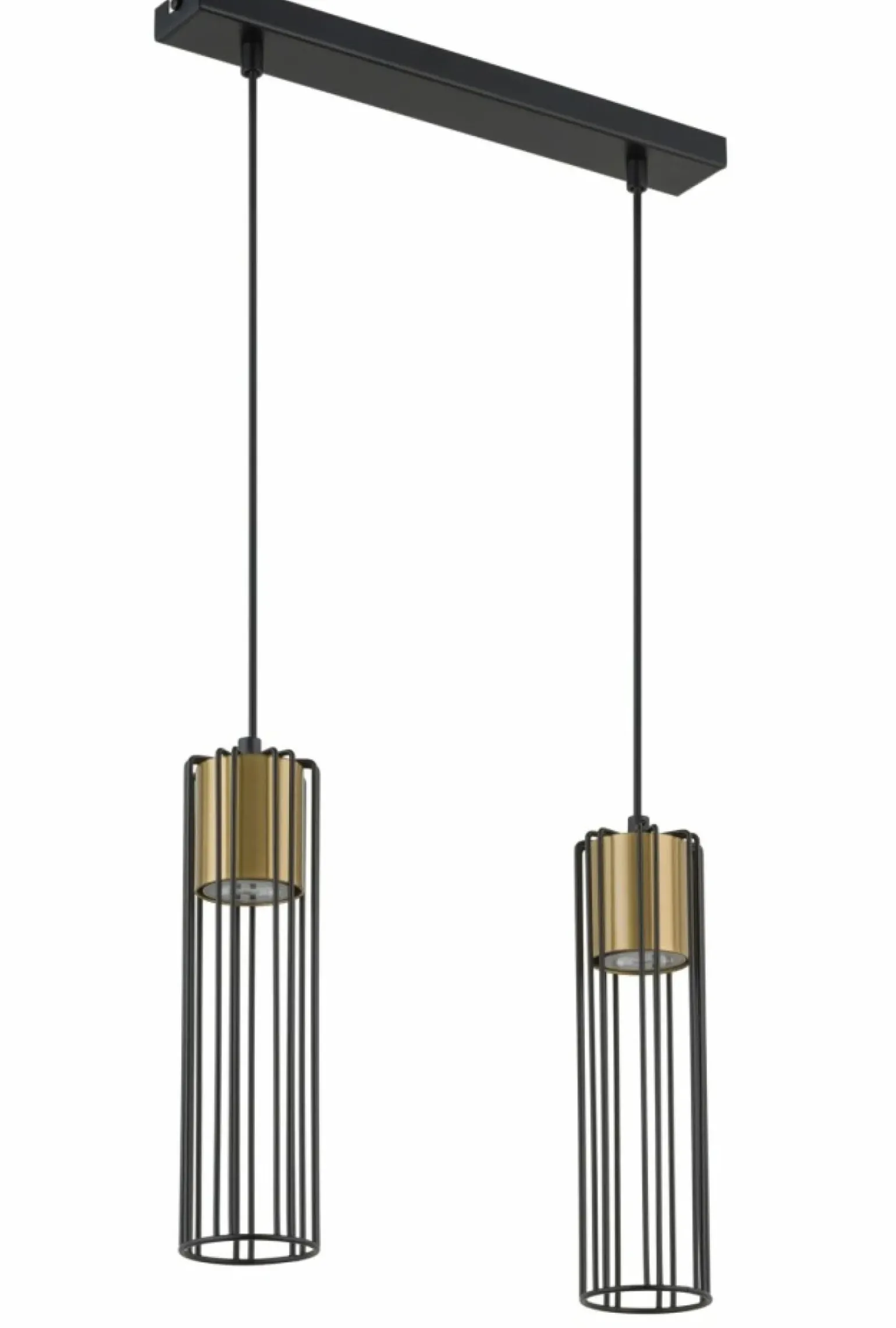 Cheap Dwupunktowy, druciany zwis nad blat w kuchni SIG 33452 FOBIA CZ/ZŁ Żyrandole Nowoczesne