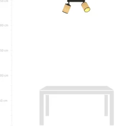 Best Dwupunktowy reflektor z abażurami, do holu 1151/2 YOGA | Kaja Żyrandole Nowoczesne