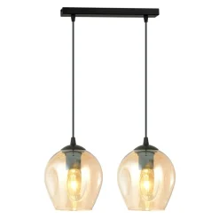 Clearance Dwupunktowy zwis z ciepłymi kloszami 677/2 ISTAR | Kaja Oświetlenie Żyrandole Nowoczesne