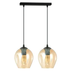 Clearance Dwupunktowy zwis z ciepłymi kloszami 677/2 ISTAR | Kaja Oświetlenie Żyrandole Nowoczesne