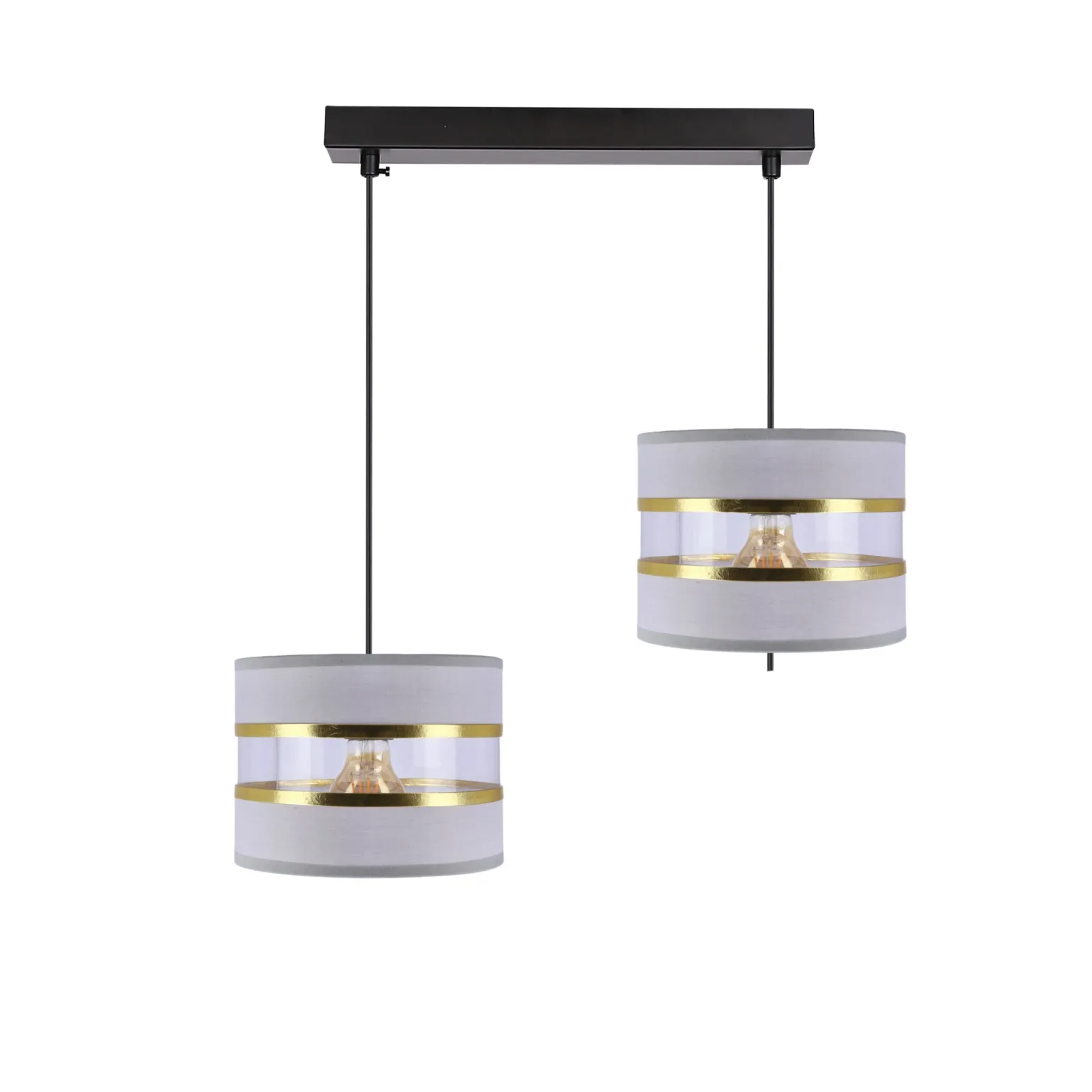 Sklep Kaja Dwuramienna, abażurowa lampa nad stół 32-37633 PANDY | Kaja