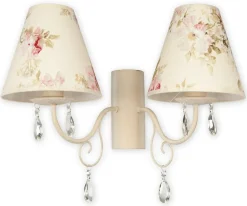 Sklep Kaja Dwuramienna, abażurowa lampa ścienna O1961 AB KW VELIO | Kaja