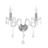 Sklep Kaja Dwuramienna, kryształowa lampa ścienna 22-30276 CRISTALLO | Kaja