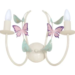 Sklep Kaja Dwuramienna lampa ścienna z motylkami LX 6284 SUMMER | Kaja