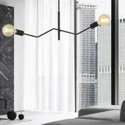 Best Dwuramienna lampa sufitowa w stylu loftowym 1126/2 FRIX | Kaja Żyrandole Nowoczesne