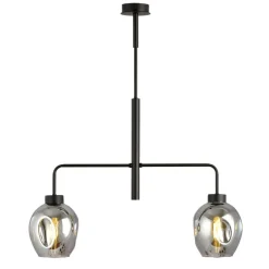 Cheap Dwuramienna lampa sufitowa z ciemnymi kloszami 1163/2 LUKKA | Kaja Żyrandole Nowoczesne