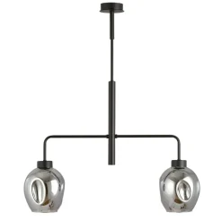 Cheap Dwuramienna lampa sufitowa z ciemnymi kloszami 1163/2 LUKKA | Kaja Żyrandole Nowoczesne