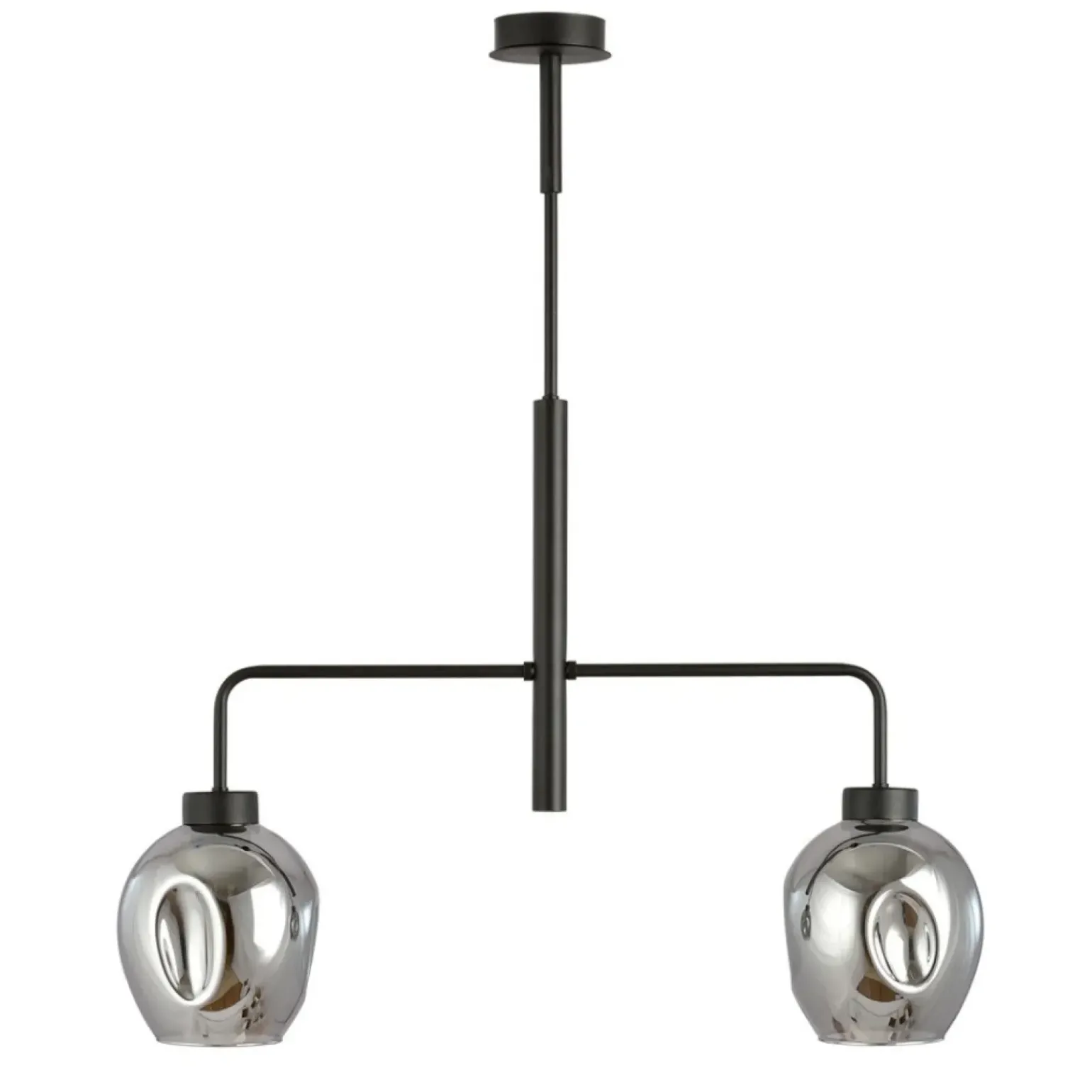 Cheap Dwuramienna lampa sufitowa z ciemnymi kloszami 1163/2 LUKKA | Kaja Żyrandole Nowoczesne