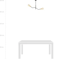 Store Dwuramienna lampa sufitowa bez kloszy 1125/2 BOLT | Kaja Oświetlenie Żyrandole Nowoczesne