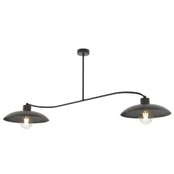 Sklep Kaja Dwuramienna lampa w stylu loftowym 1353/2 FOSTER 2 BLACK | Kaja