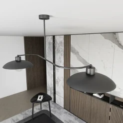 Sklep Kaja Dwuramienna lampa w stylu loftowym 1353/2 FOSTER 2 BLACK | Kaja