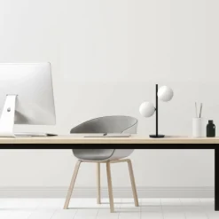 Sklep Kaja Dwuramienna lampka idealna na szafkę nocną LP-002/2T BK z serii DORADO