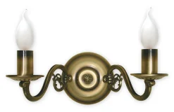 Sklep Kaja Dwuramienna, patynowa lampa ścienna 381/K2 CEREUS | Kaja