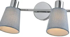 Sklep Kaja Dwuramienny, abażurowy kinkiet do sypialni 92-70654 PIN | Kaja