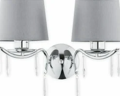 Sklep Kaja Dwuramienny, elegancki kinkiet O2481 K2 CH AGILA | Kaja Oświetlenie