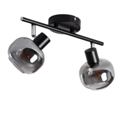 Store Dwuramienny reflektor, szklane klosze ABR-SLWN-2XE14 NINO | Kaja Żyrandole Nowoczesne