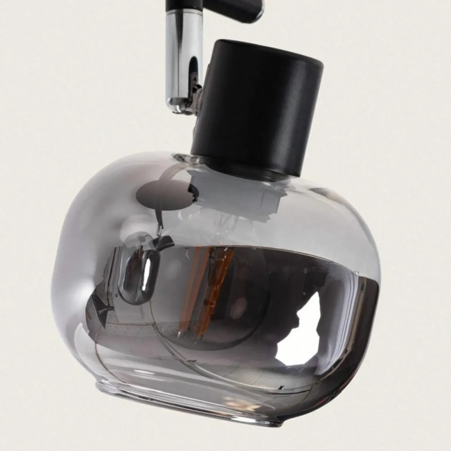 Store Dwuramienny reflektor, szklane klosze ABR-SLWN-2XE14 NINO | Kaja Żyrandole Nowoczesne