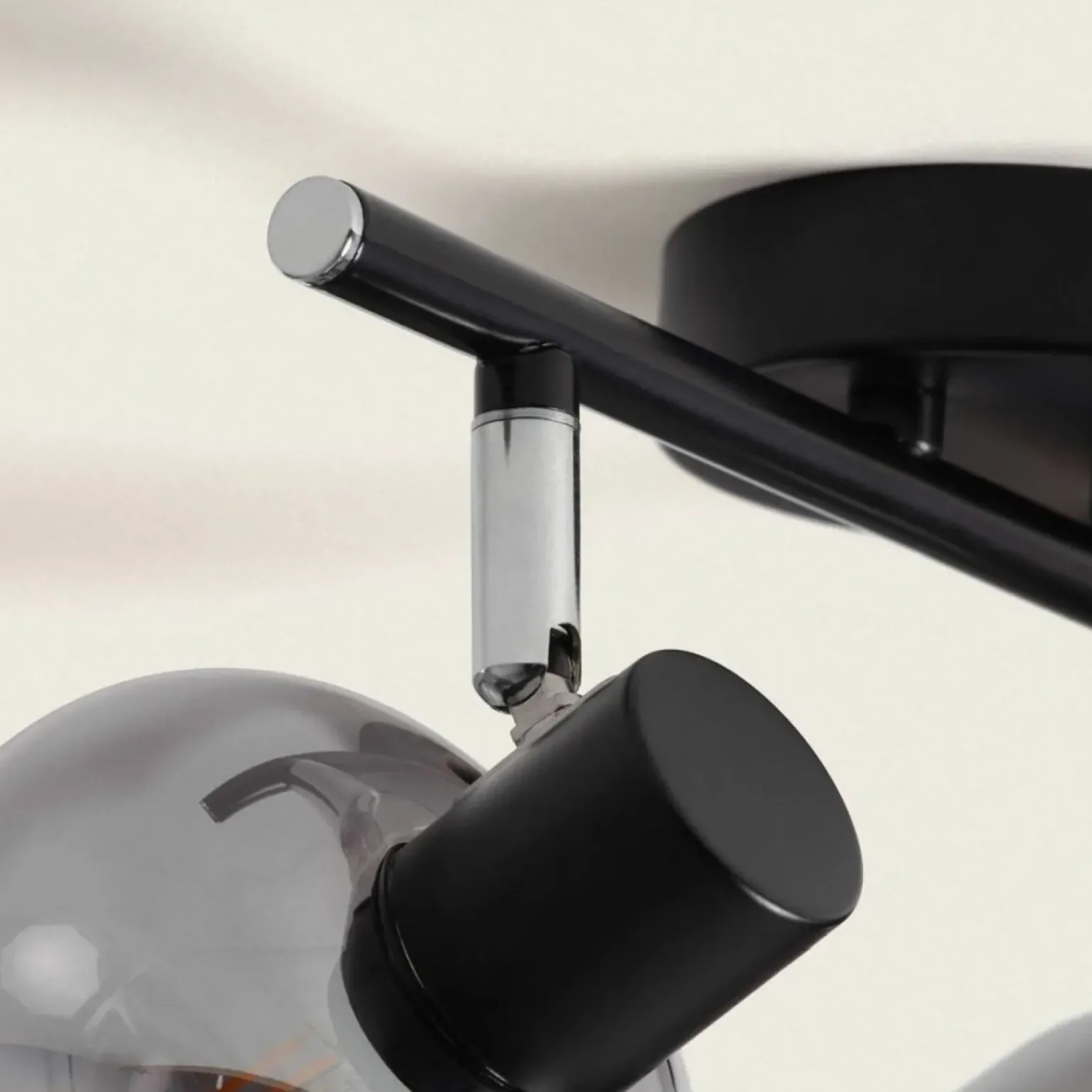 Store Dwuramienny reflektor, szklane klosze ABR-SLWN-2XE14 NINO | Kaja Żyrandole Nowoczesne