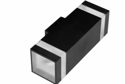 Sklep Kaja Dwustronny kinkiet zewnętrzy LED, czarna kostka AZ5223 JASON | Kaja