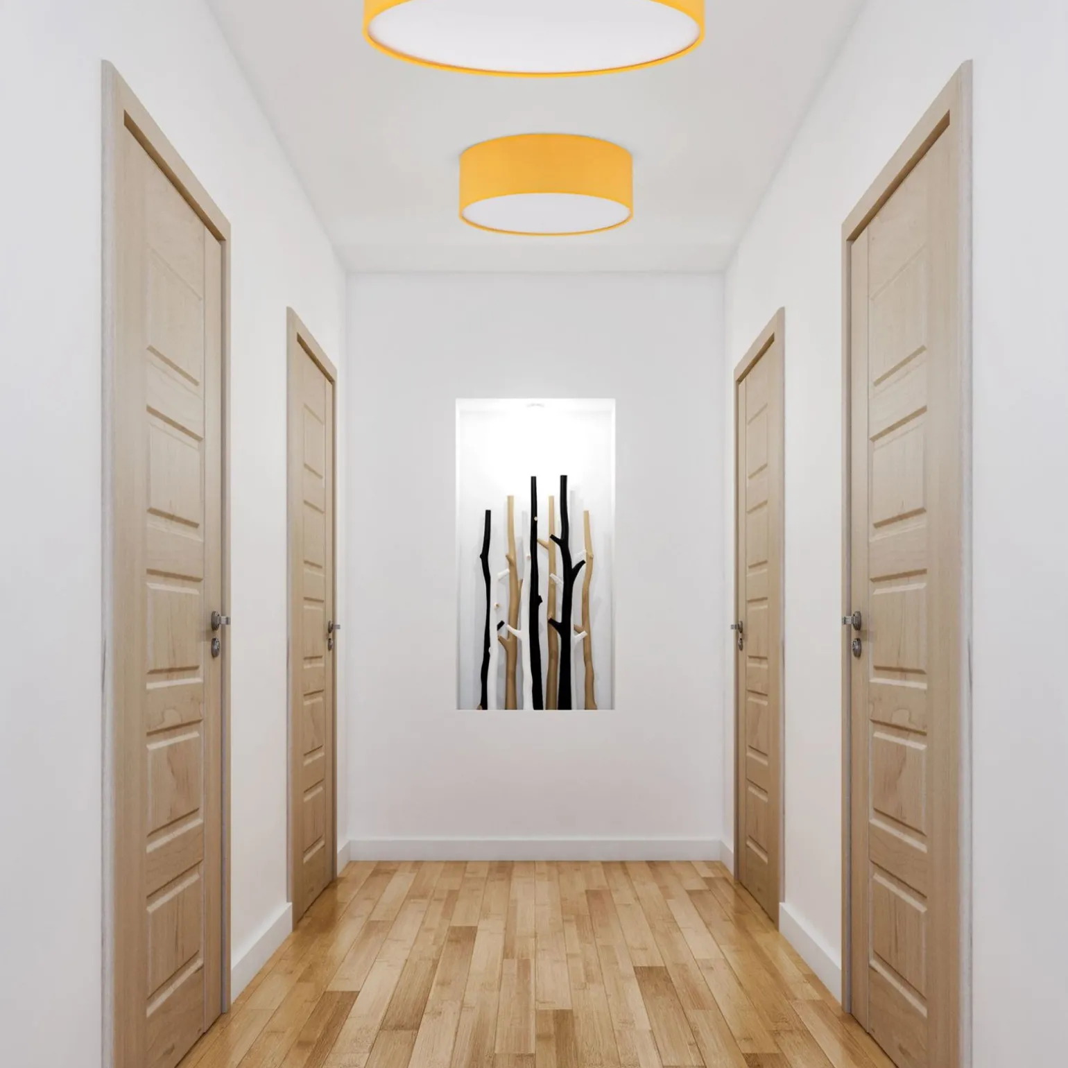 Sklep Kaja Dziecięcy, kolorowy, zabudowany plafon TK 10154 NICOLA YELLOW | Kaja