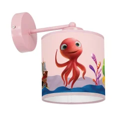 Sklep Kaja Dziecięcy, różowy kinkiet, ośmiornica MLP6804 z serii OŚMIORNICA LOLA | Kaja Ośw